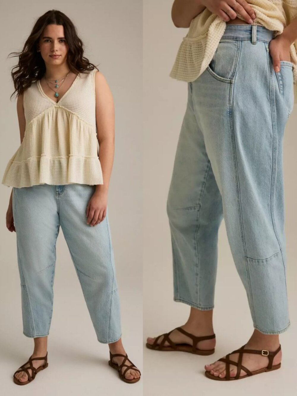 NWT Torrid 18 Tall Festi High-Rise Barrel Jean 18T